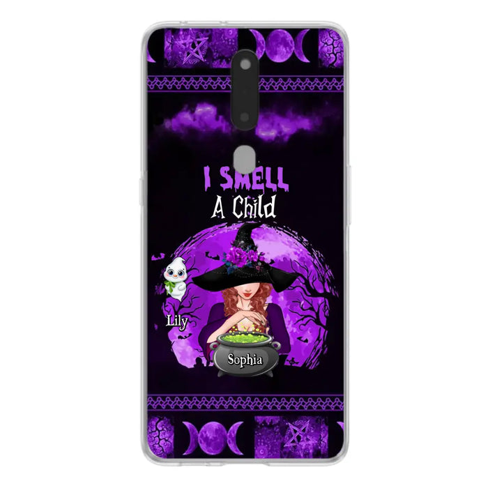 Personalized Witch Phone Case - Up to 10 Children - Halloween Gift Idea for Family - I Smell Children - Case for Xiaomi/Huawei/Oppo