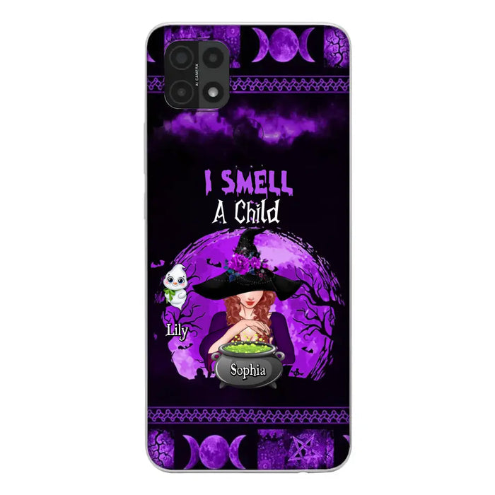 Personalized Witch Phone Case - Up to 10 Children - Halloween Gift Idea for Family - I Smell Children - Case for Xiaomi/Huawei/Oppo