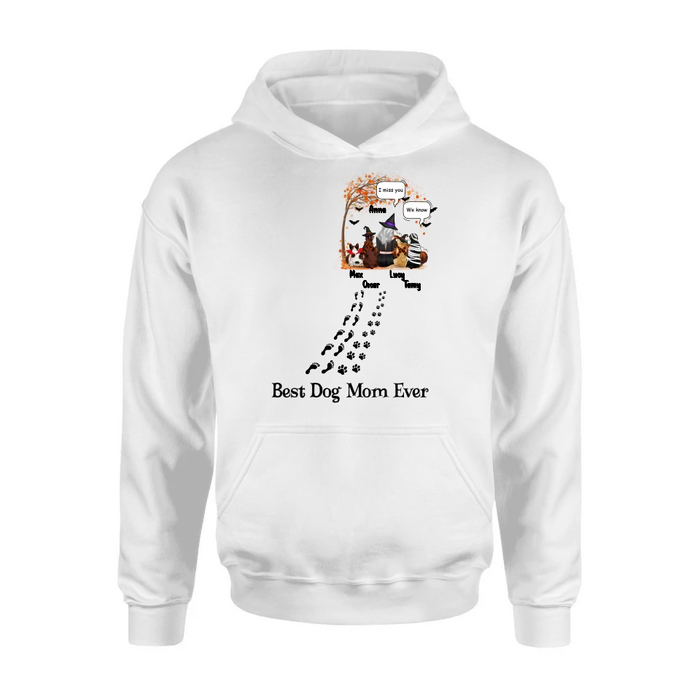 Personalized Halloween Shirt/Hoodie - Gift Idea For Halloween/Dog Lovers - Up to 4 Dogs - I Miss You