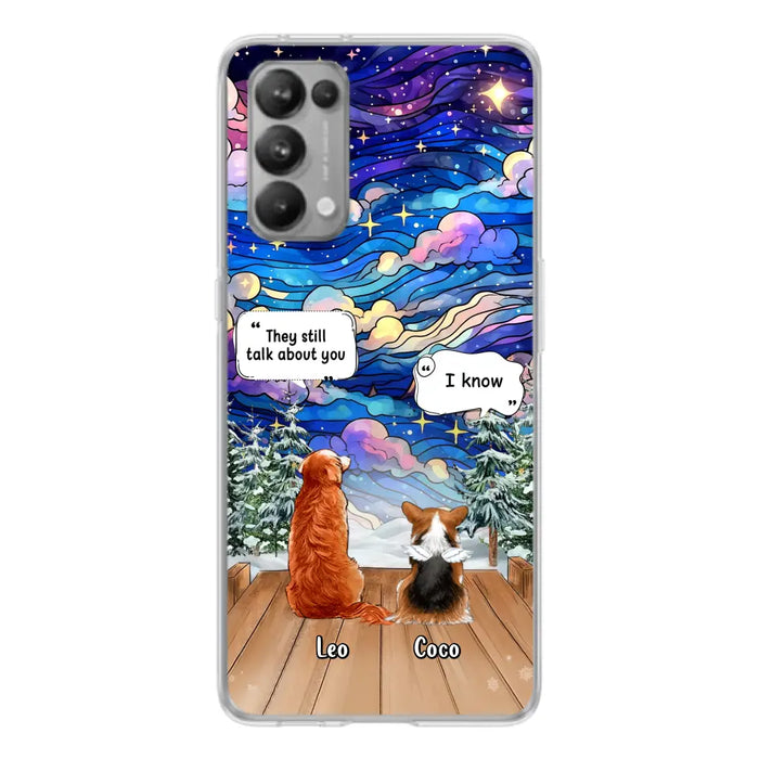 Personalized Dog Memorial Phone Case - Up to 4 Pets - Memorial Gift Idea For Dog/Cat/Rabbit Lovers - They Still Talk About You - Case For Oppo/Xiaomi/Huawei