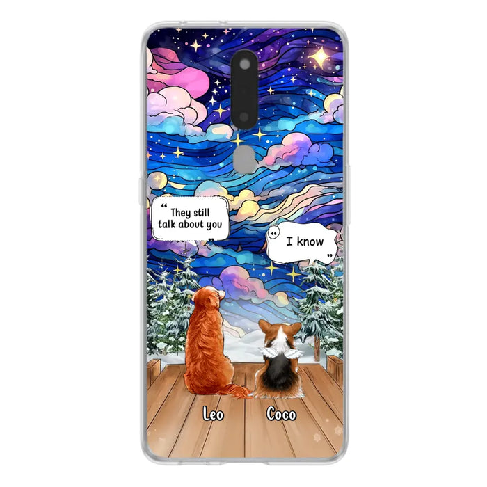 Personalized Dog Memorial Phone Case - Up to 4 Pets - Memorial Gift Idea For Dog/Cat/Rabbit Lovers - They Still Talk About You - Case For Oppo/Xiaomi/Huawei