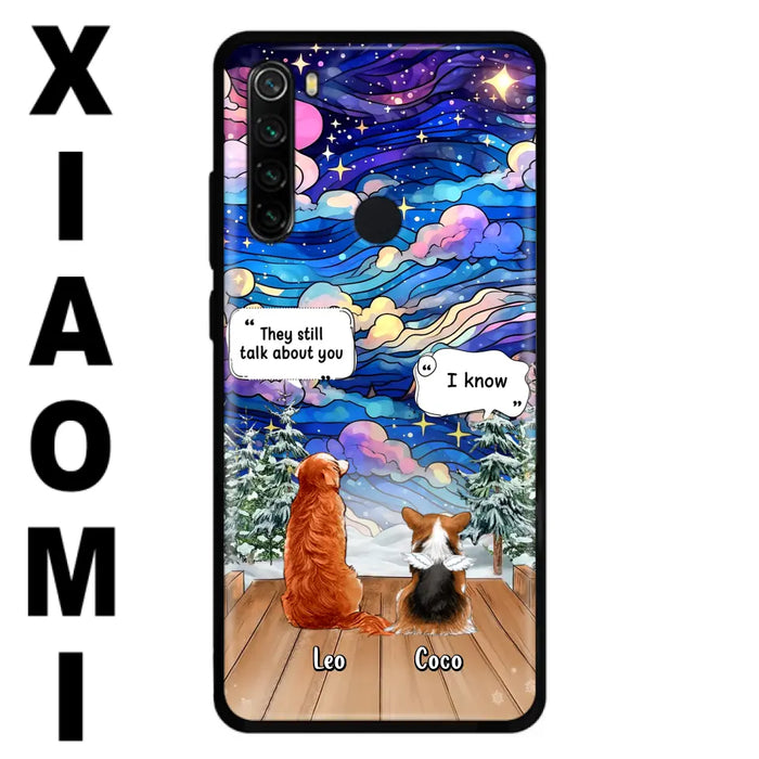 Personalized Dog Memorial Phone Case - Up to 4 Pets - Memorial Gift Idea For Dog/Cat/Rabbit Lovers - They Still Talk About You - Case For Oppo/Xiaomi/Huawei