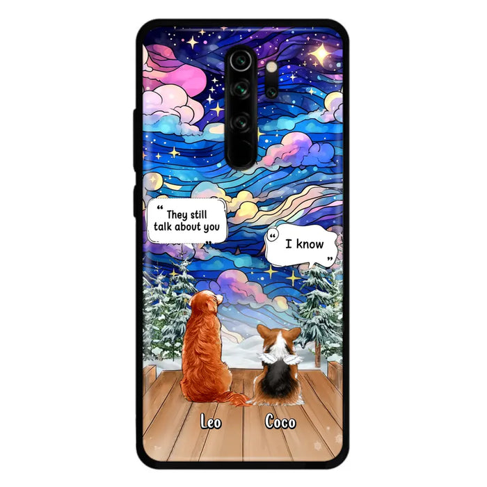 Personalized Dog Memorial Phone Case - Up to 4 Pets - Memorial Gift Idea For Dog/Cat/Rabbit Lovers - They Still Talk About You - Case For Oppo/Xiaomi/Huawei