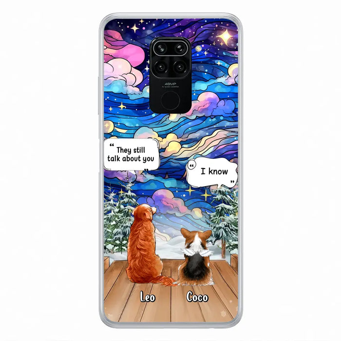 Personalized Dog Memorial Phone Case - Up to 4 Pets - Memorial Gift Idea For Dog/Cat/Rabbit Lovers - They Still Talk About You - Case For Oppo/Xiaomi/Huawei