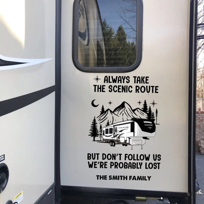 Personalized Camping 3D Decal - Gift Idea For Camping Lovers/RVs Owners - Welcome To Camp Quitcherbitchin