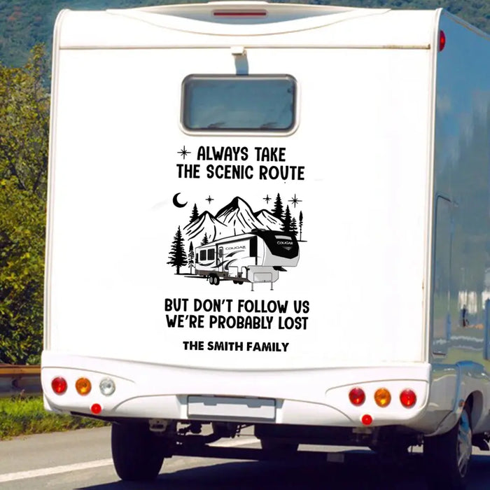 Personalized Camping 3D Decal - Gift Idea For Camping Lovers/RVs Owners - Welcome To Camp Quitcherbitchin