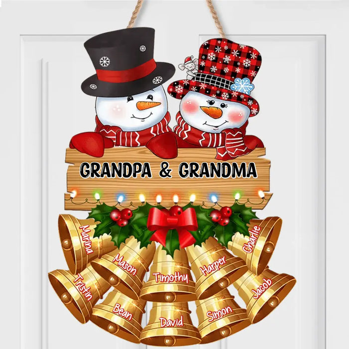 Personalized Christmas Family Wooden Sign - Up to 10 Kids - Christmas Gift Idea For Whole Family/Xmas Decoration
