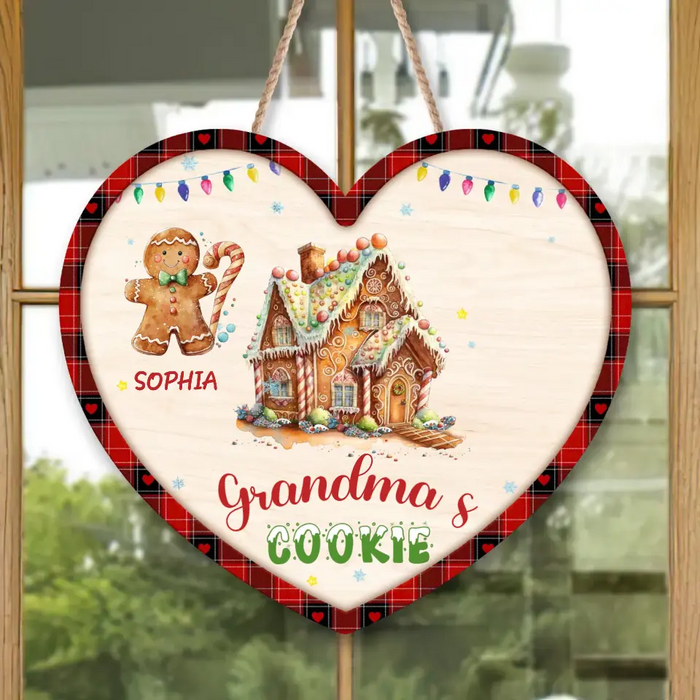 Personalized Cookies Wooden Sign - Up to 10 Cookies - Christmas Gift Idea for Family Members