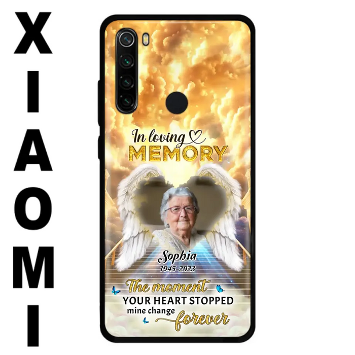 Personalized Photo Memorial Phone Case - Memorial Gift For Loss Of Family Member - The Moment Your Heart Stopped Mine Changed Forever - Oppo/ Huawei/ Xiaomi
