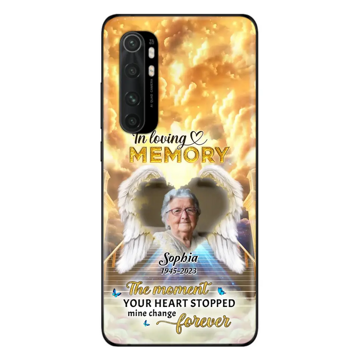 Personalized Photo Memorial Phone Case - Memorial Gift For Loss Of Family Member - The Moment Your Heart Stopped Mine Changed Forever - Oppo/ Huawei/ Xiaomi