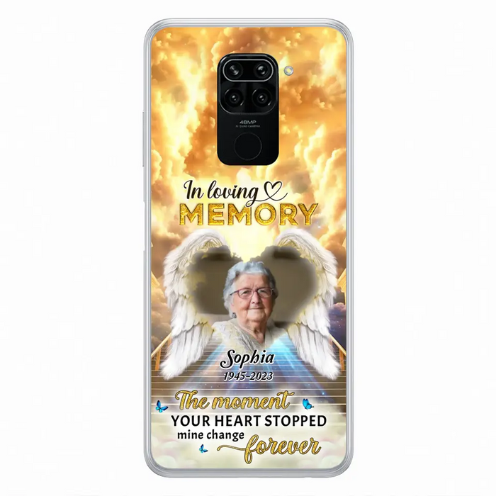 Personalized Photo Memorial Phone Case - Memorial Gift For Loss Of Family Member - The Moment Your Heart Stopped Mine Changed Forever - Oppo/ Huawei/ Xiaomi