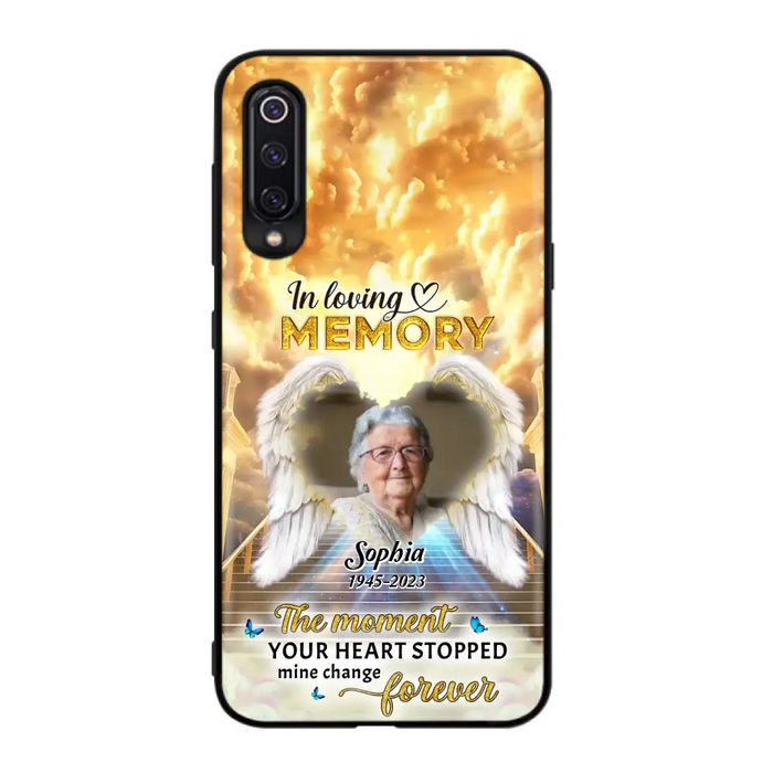 Personalized Photo Memorial Phone Case - Memorial Gift For Loss Of Family Member - The Moment Your Heart Stopped Mine Changed Forever - Oppo/ Huawei/ Xiaomi