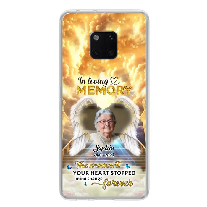 Personalized Photo Memorial Phone Case - Memorial Gift For Loss Of Family Member - The Moment Your Heart Stopped Mine Changed Forever - Oppo/ Huawei/ Xiaomi