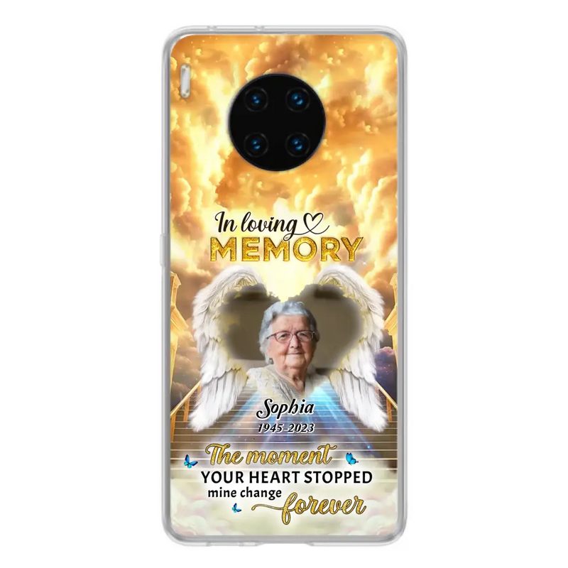 Personalized Photo Memorial Phone Case - Memorial Gift For Loss Of Family Member - The Moment Your Heart Stopped Mine Changed Forever - Oppo/ Huawei/ Xiaomi