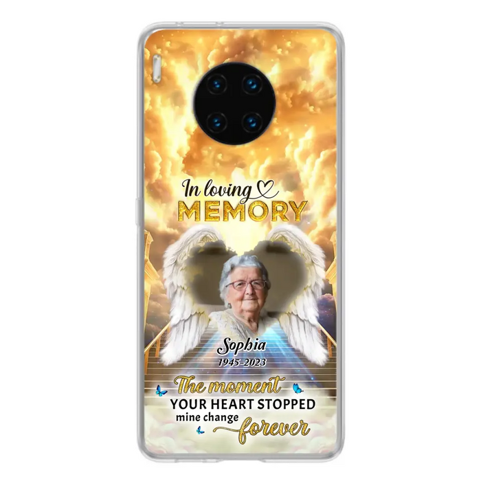 Personalized Photo Memorial Phone Case - Memorial Gift For Loss Of Family Member - The Moment Your Heart Stopped Mine Changed Forever - Oppo/ Huawei/ Xiaomi