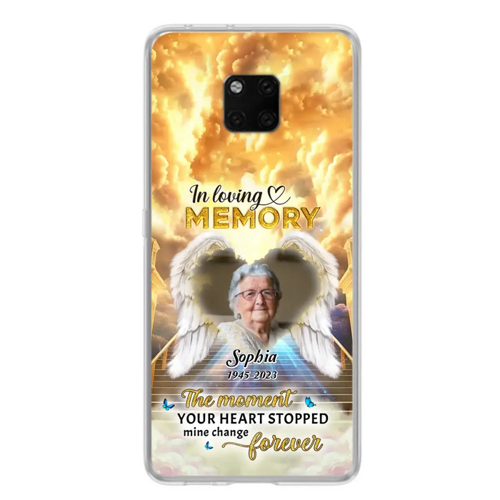 Personalized Photo Memorial Phone Case - Memorial Gift For Loss Of Family Member - The Moment Your Heart Stopped Mine Changed Forever - Oppo/ Huawei/ Xiaomi