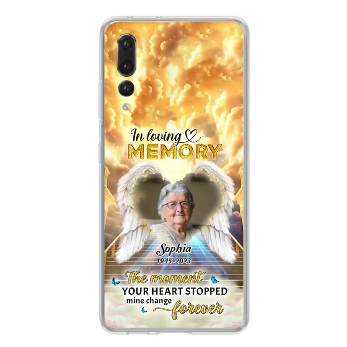 Personalized Photo Memorial Phone Case - Memorial Gift For Loss Of Family Member - The Moment Your Heart Stopped Mine Changed Forever - Oppo/ Huawei/ Xiaomi