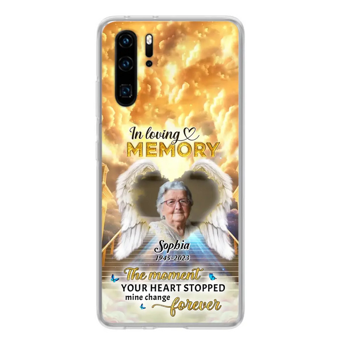 Personalized Photo Memorial Phone Case - Memorial Gift For Loss Of Family Member - The Moment Your Heart Stopped Mine Changed Forever - Oppo/ Huawei/ Xiaomi