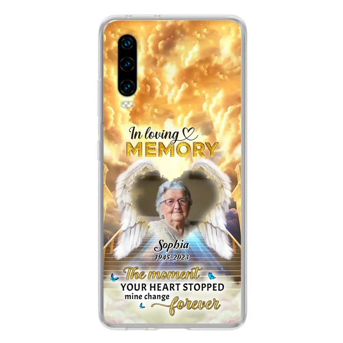 Personalized Photo Memorial Phone Case - Memorial Gift For Loss Of Family Member - The Moment Your Heart Stopped Mine Changed Forever - Oppo/ Huawei/ Xiaomi