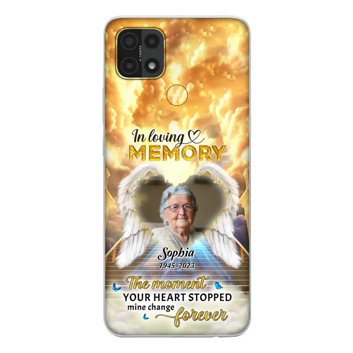 Personalized Photo Memorial Phone Case - Memorial Gift For Loss Of Family Member - The Moment Your Heart Stopped Mine Changed Forever - Oppo/ Huawei/ Xiaomi