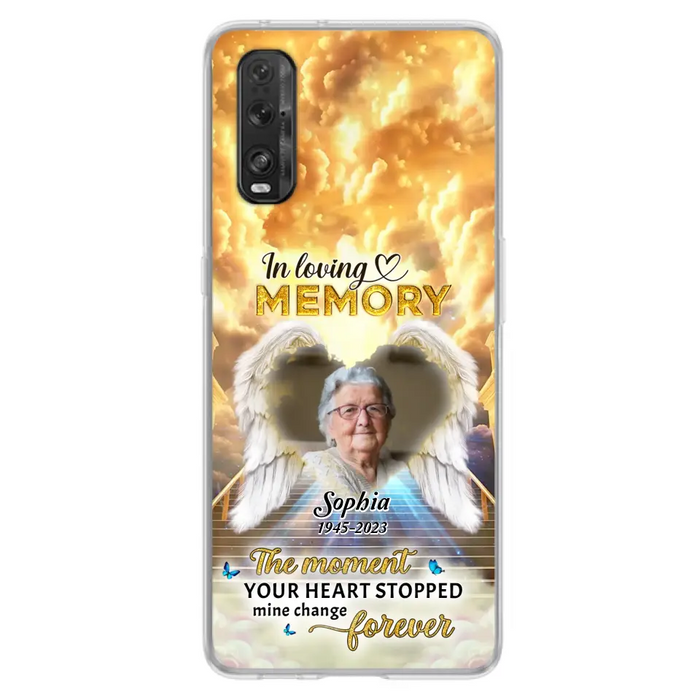 Personalized Photo Memorial Phone Case - Memorial Gift For Loss Of Family Member - The Moment Your Heart Stopped Mine Changed Forever - Oppo/ Huawei/ Xiaomi