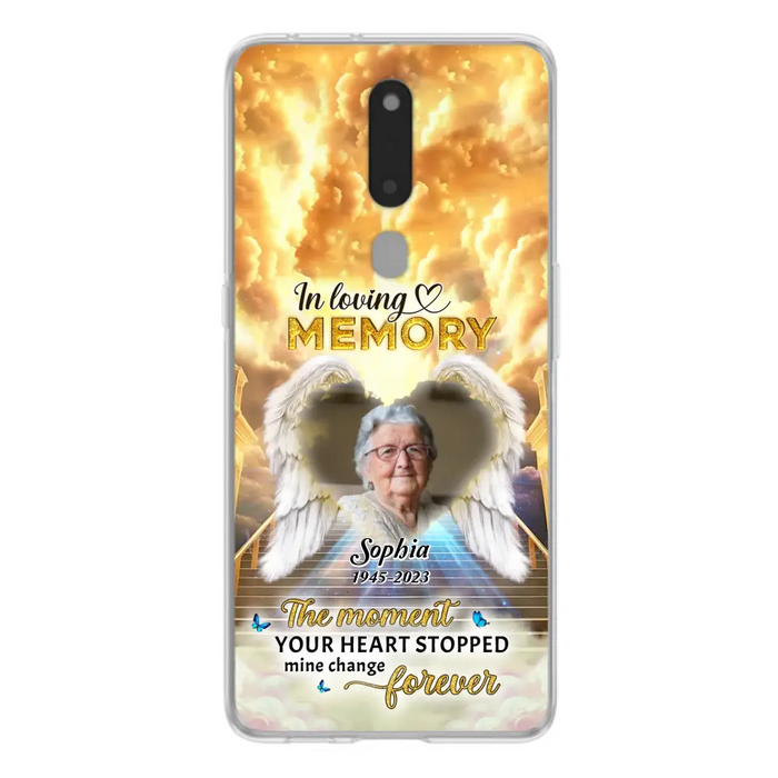 Personalized Photo Memorial Phone Case - Memorial Gift For Loss Of Family Member - The Moment Your Heart Stopped Mine Changed Forever - Oppo/ Huawei/ Xiaomi