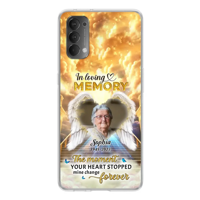 Personalized Photo Memorial Phone Case - Memorial Gift For Loss Of Family Member - The Moment Your Heart Stopped Mine Changed Forever - Oppo/ Huawei/ Xiaomi