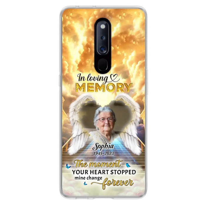 Personalized Photo Memorial Phone Case - Memorial Gift For Loss Of Family Member - The Moment Your Heart Stopped Mine Changed Forever - Oppo/ Huawei/ Xiaomi