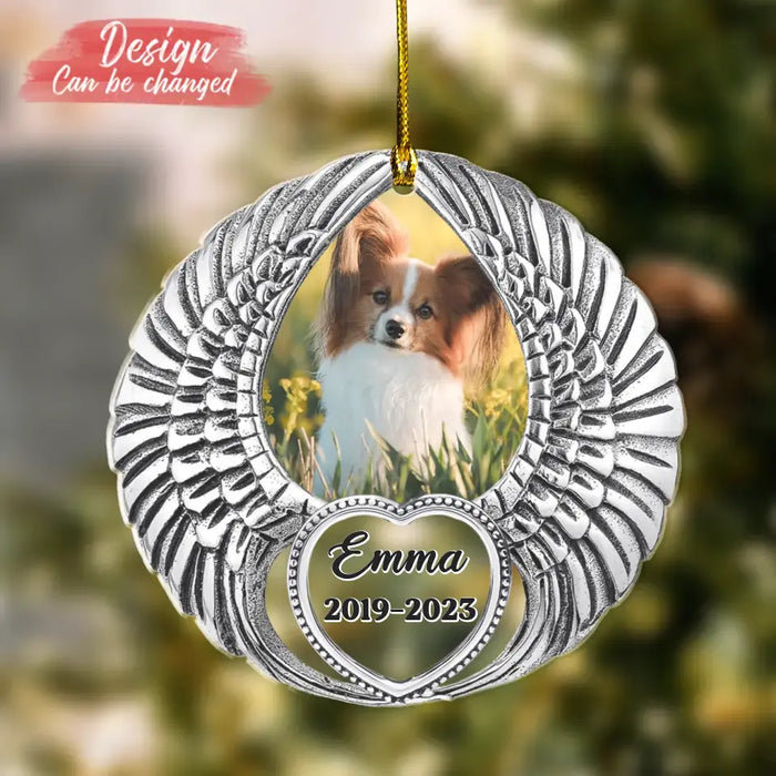Personalized Memorial Acrylic Ornament - Upload Photo - Christmas Ornament Gift Idea For Family Member/Pet Lovers