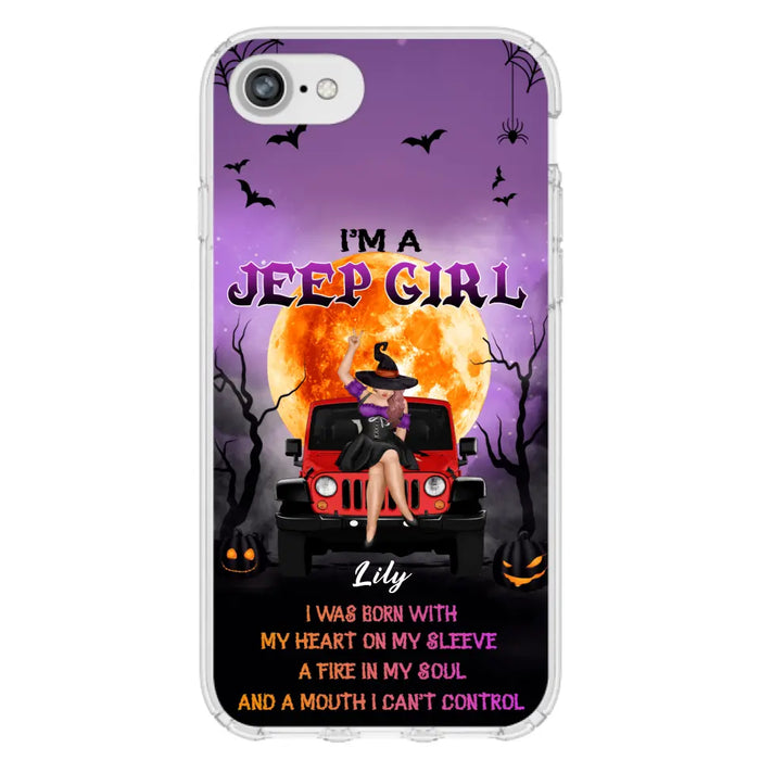 Custom Personalized Off-road Girl Phone Case  - Halloween Gift Idea For Off-road Lovers - Case for iPhone/Samsung