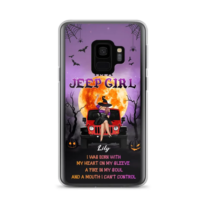 Custom Personalized Off-road Girl Phone Case  - Halloween Gift Idea For Off-road Lovers - Case for iPhone/Samsung