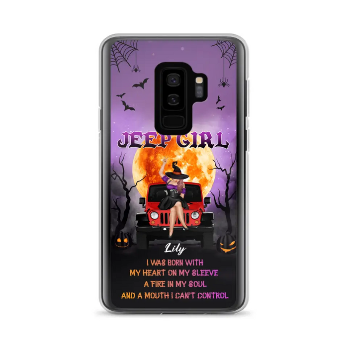 Custom Personalized Off-road Girl Phone Case  - Halloween Gift Idea For Off-road Lovers - Case for iPhone/Samsung