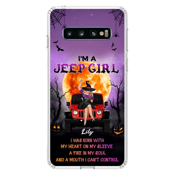 Custom Personalized Off-road Girl Phone Case  - Halloween Gift Idea For Off-road Lovers - Case for iPhone/Samsung