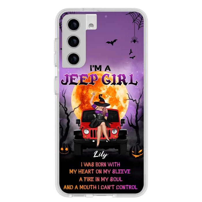 Custom Personalized Off-road Girl Phone Case  - Halloween Gift Idea For Off-road Lovers - Case for iPhone/Samsung