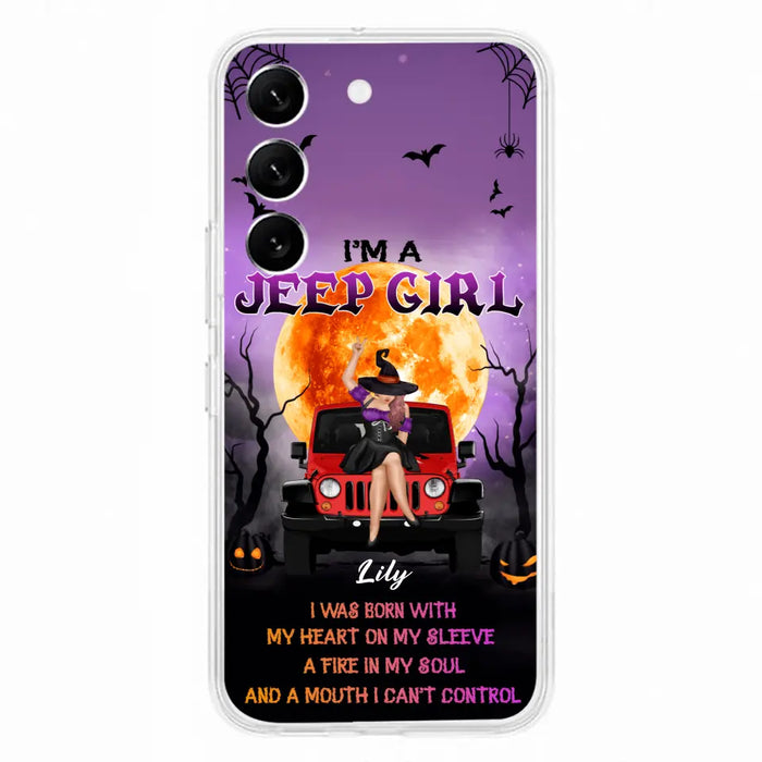 Custom Personalized Off-road Girl Phone Case  - Halloween Gift Idea For Off-road Lovers - Case for iPhone/Samsung
