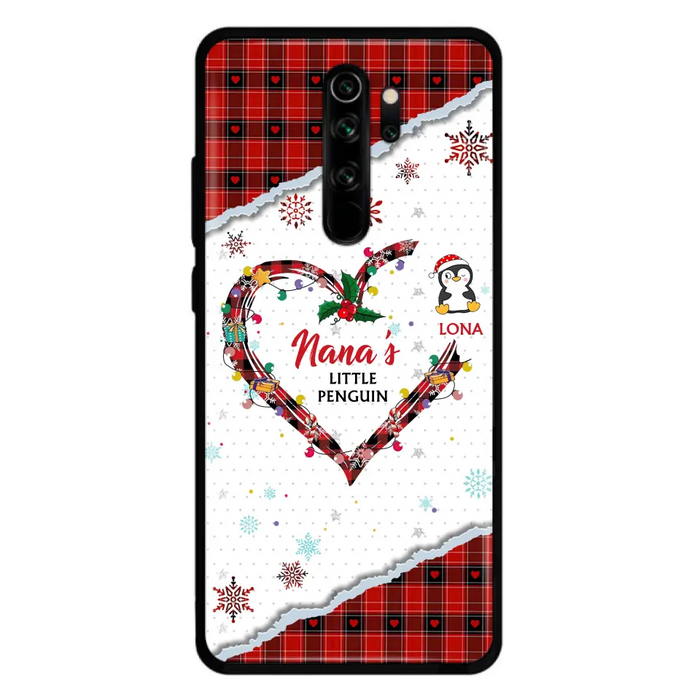 Personalized Christmas Nana Phone Case - Gift Idea For Grandma - Up to 10 Penguins - Case For Oppo/Xiaomi/Huawei
