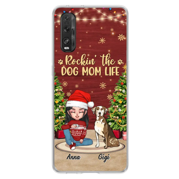 Personalized Dog Mom Phone Case - Christmas Gift Idea For Dogs Lovers - Up to 4 Dogs - Rockin' The Dog Mom Life - Case For Xiaomi/ Oppo/ Huawei
