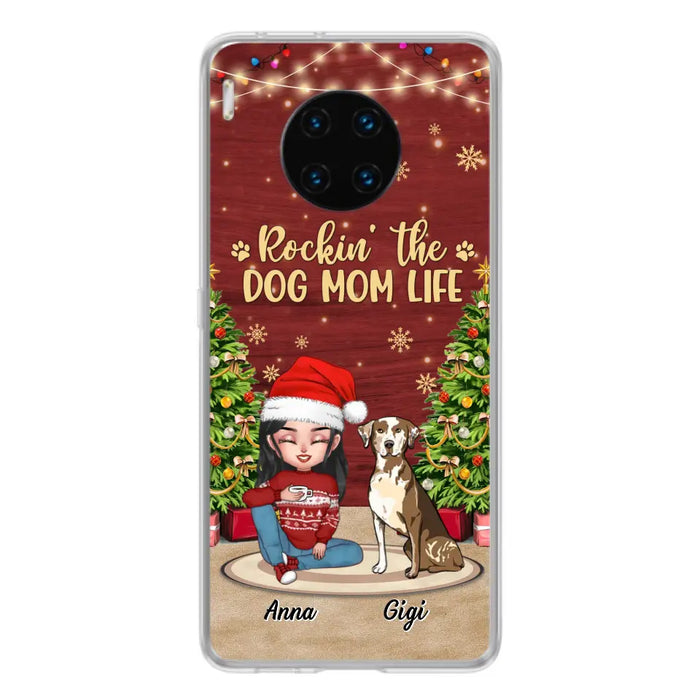 Personalized Dog Mom Phone Case - Christmas Gift Idea For Dogs Lovers - Up to 4 Dogs - Rockin' The Dog Mom Life - Case For Xiaomi/ Oppo/ Huawei