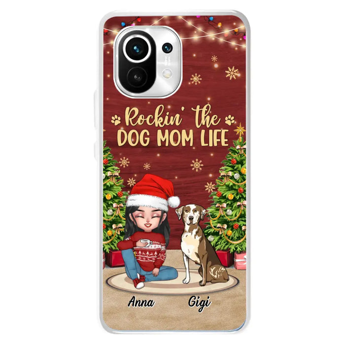 Personalized Dog Mom Phone Case - Christmas Gift Idea For Dogs Lovers - Up to 4 Dogs - Rockin' The Dog Mom Life - Case For Xiaomi/ Oppo/ Huawei