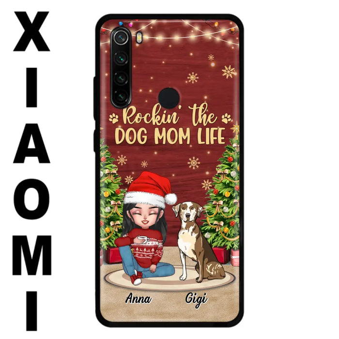Personalized Dog Mom Phone Case - Christmas Gift Idea For Dogs Lovers - Up to 4 Dogs - Rockin' The Dog Mom Life - Case For Xiaomi/ Oppo/ Huawei