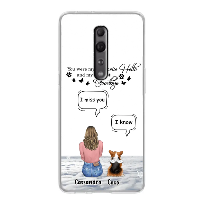 Personalized Pet Phone Case - Up to 4 Pets - Gift Idea For Couple/Dog/Cat Lover - You Were My Favorite Hello And My Hardest Goodbye - Case For Oppo/Xiaomi/Huawei