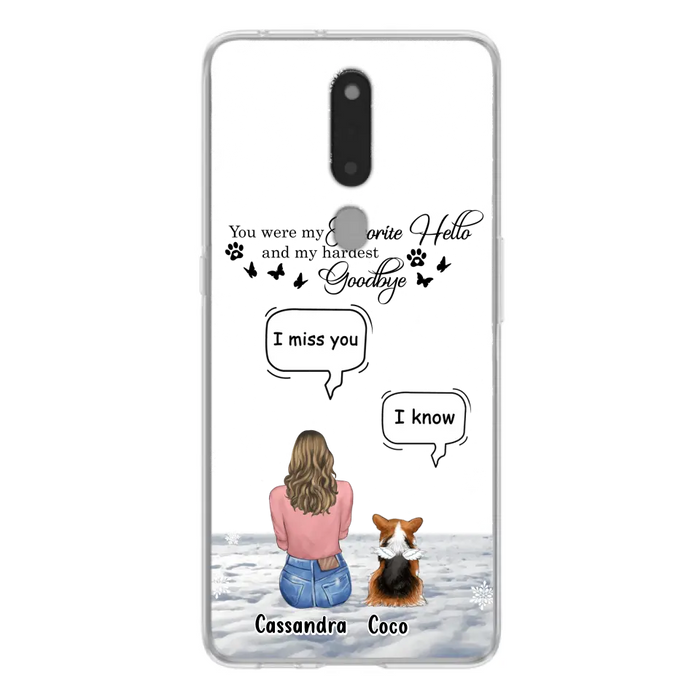 Personalized Pet Phone Case - Up to 4 Pets - Gift Idea For Couple/Dog/Cat Lover - You Were My Favorite Hello And My Hardest Goodbye - Case For Oppo/Xiaomi/Huawei