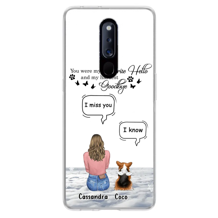 Personalized Pet Phone Case - Up to 4 Pets - Gift Idea For Couple/Dog/Cat Lover - You Were My Favorite Hello And My Hardest Goodbye - Case For Oppo/Xiaomi/Huawei