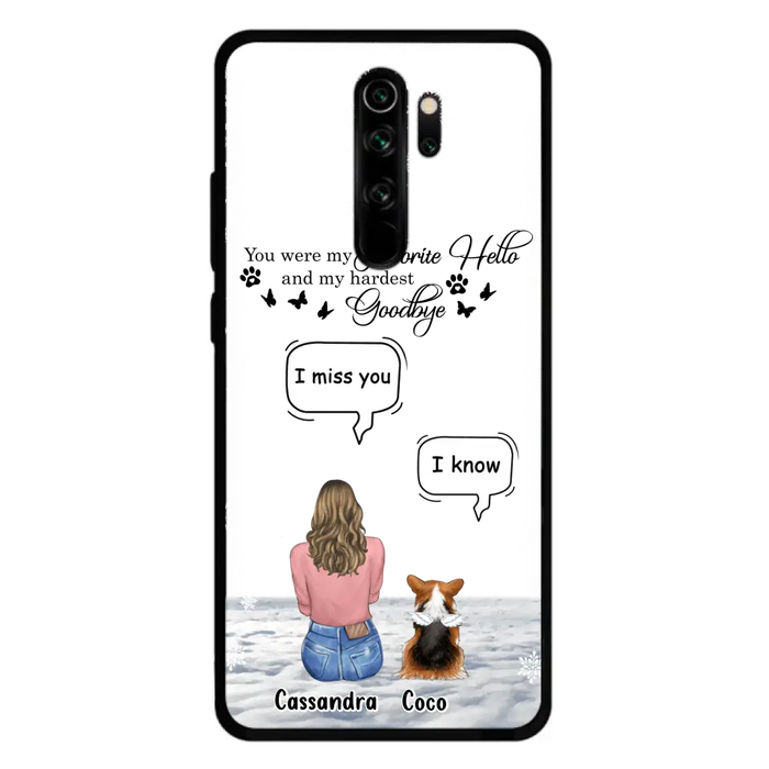Personalized Pet Phone Case - Up to 4 Pets - Gift Idea For Couple/Dog/Cat Lover - You Were My Favorite Hello And My Hardest Goodbye - Case For Oppo/Xiaomi/Huawei