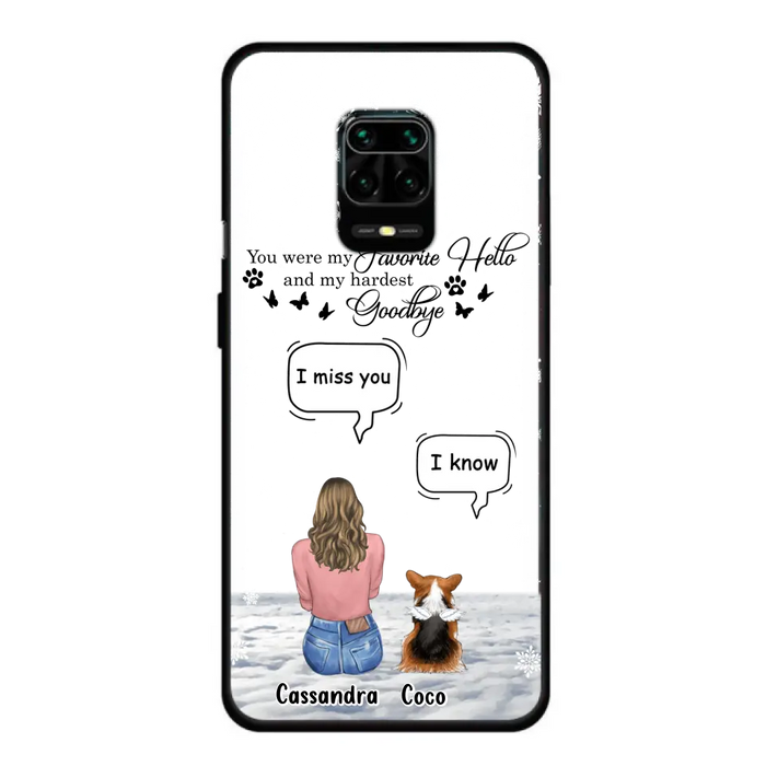 Personalized Pet Phone Case - Up to 4 Pets - Gift Idea For Couple/Dog/Cat Lover - You Were My Favorite Hello And My Hardest Goodbye - Case For Oppo/Xiaomi/Huawei