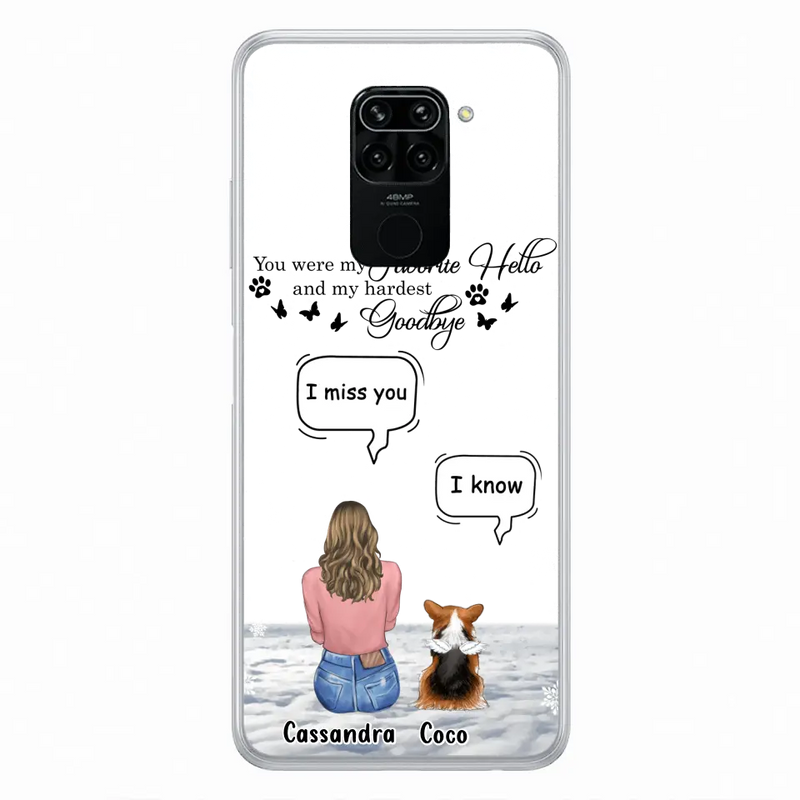 Personalized Pet Phone Case - Up to 4 Pets - Gift Idea For Couple/Dog/Cat Lover - You Were My Favorite Hello And My Hardest Goodbye - Case For Oppo/Xiaomi/Huawei