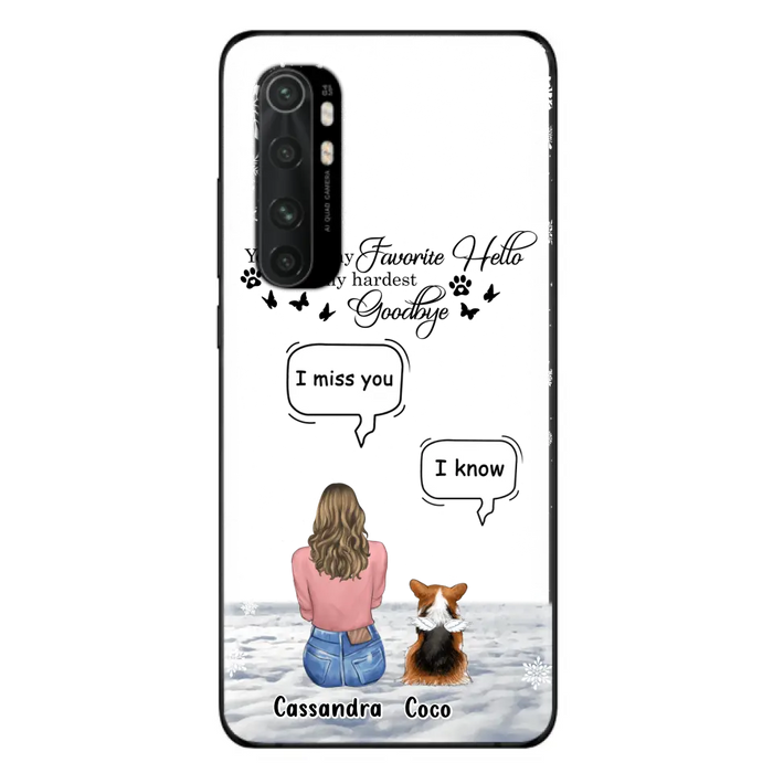 Personalized Pet Phone Case - Up to 4 Pets - Gift Idea For Couple/Dog/Cat Lover - You Were My Favorite Hello And My Hardest Goodbye - Case For Oppo/Xiaomi/Huawei