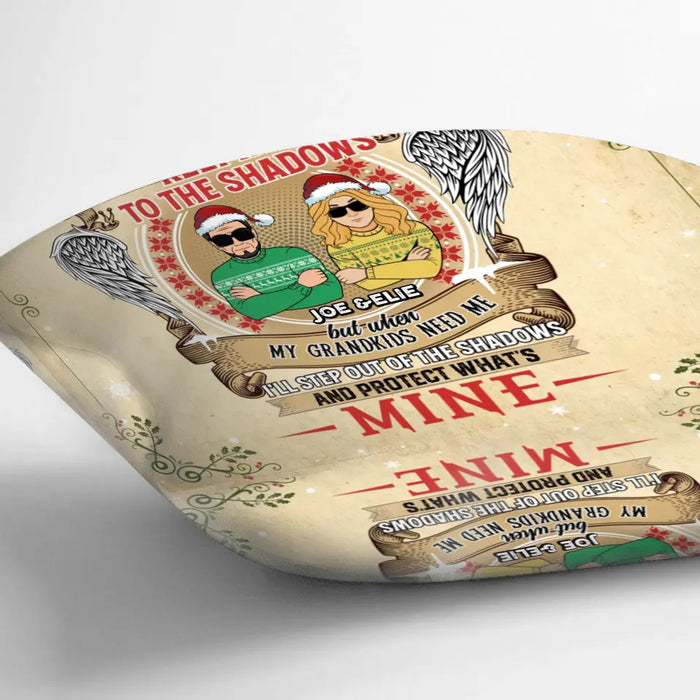 Personalized Grandpa Pillow Cover - Christmas Gift Idea For Grandpa From Grandkids - Grandpa I Am There Waiting