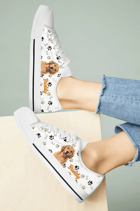 Personalized Dog Photo Sneakers - Gift Idea For Dog Lovers