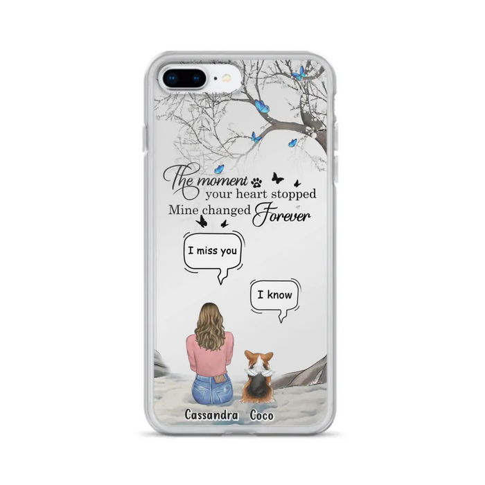 Personalized Pet Phone Case - Up to 4 Pets - Gift Idea For Couple/Dog/Cat Lover - The Moment Your Heart Stopped Mine Changed Forever - Case For iPhone/Samsung